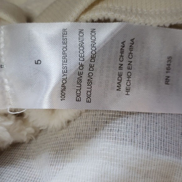 Kensie Girl 3-piece Plush Cream Top with Cat, Star Print Leggings, Headband - Picture 7 of 8